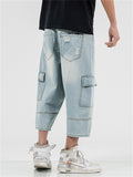 Summer Stylish Cropped Jeans For Men