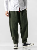 Keep Warm Solid Color Woolen Pants