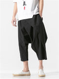 Men's Cozy Stylish Irregular Cropped Cotton Pants