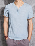 Loose Simple Cotton Linen Shirts