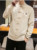 Spring Style Simple Crane Cool Men's Jackets