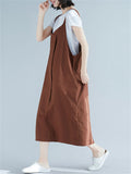 Women's Cute Cotton Linen Slip Dresses