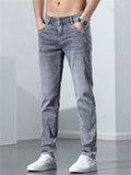 Korean Style Stretch Modern Slim Fit Men's Jeans