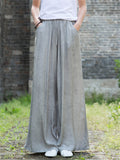 Women's Silk Soft Comfy Silk Floor-Length Pants