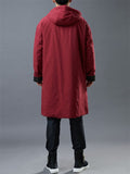 Men's Asian Inspired Warm Hooded Long Coats For Winter