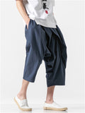 Men's Cozy Stylish Irregular Cropped Cotton Pants