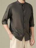 yogachicshops Casual Button Up Cotton Linen Shirts