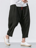 Men's Loose Comfort Linen Cropped Pants