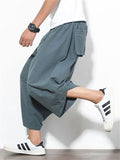 Drawstring Loose Fashion Pants With Pockets