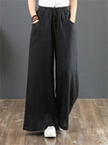 Extra Wide Leg Long Pants For Women