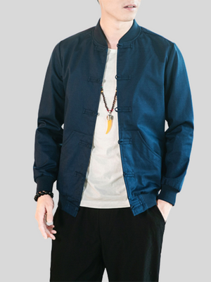 Solid Color Upmarket Casual Men's Jackets