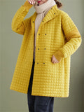 Autumn Winter Double Button Cotton Women's Jackets