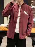 Spring Style Simple Crane Cool Men's Jackets