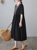 Women's Vintage Cotton Linen Dresses