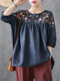 Women's Vintage Embroidered Shirts